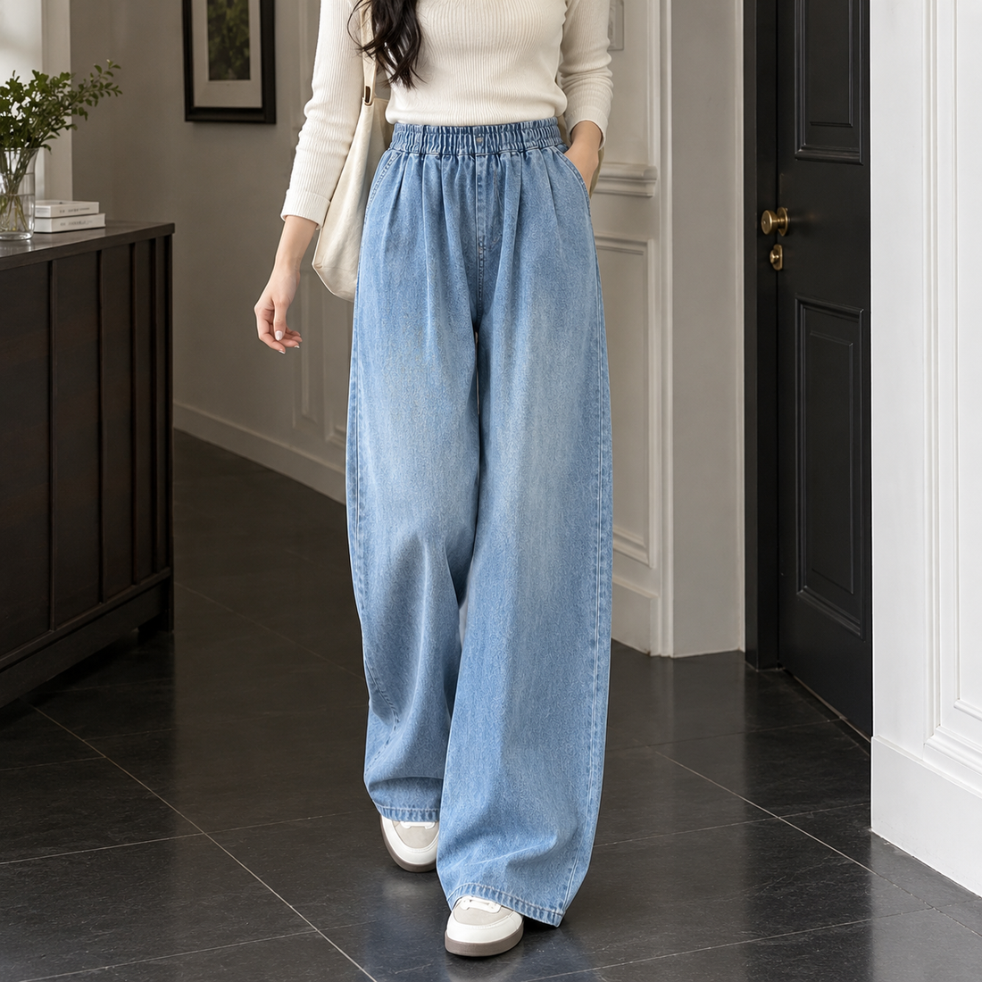 Andrina Wide Leg Pants - Retro Blue (standard)