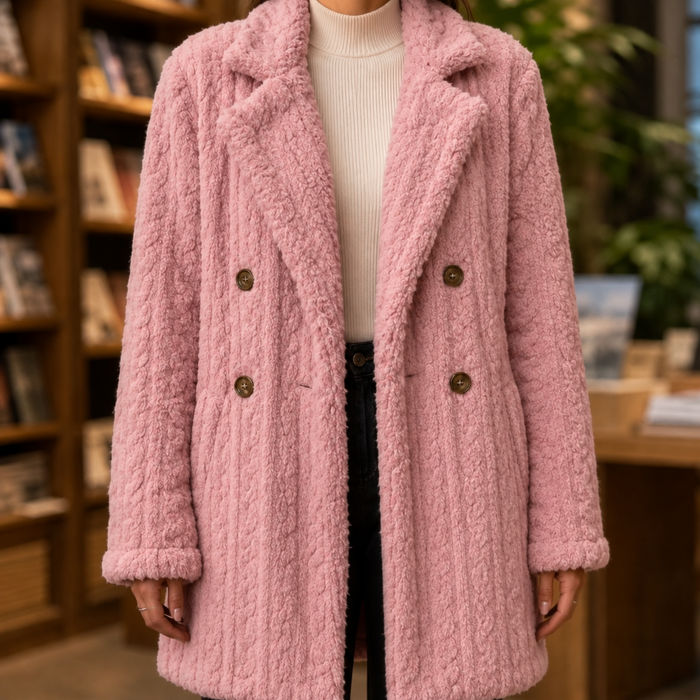 Hazel-Kate Cable Texture Coat