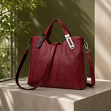 Bertelli Paneled Tote - Red