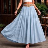 Laurel-Rae Tiered Skirt - Clear Blue