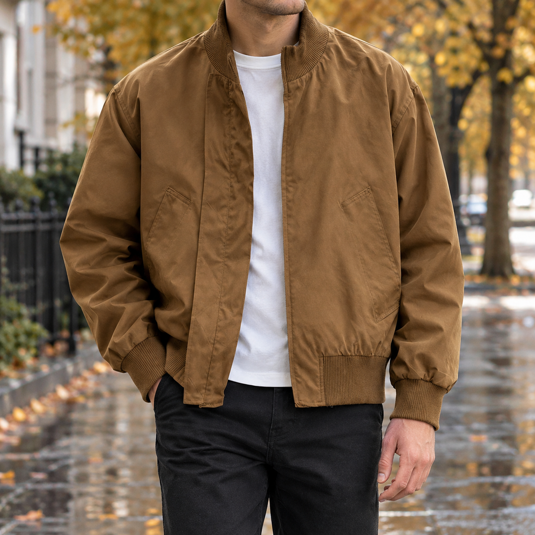 Jacob-Miles Bomber Jacket - Brown