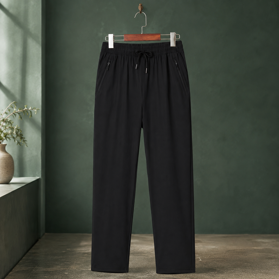 Norbert Drawstring Pants - Black