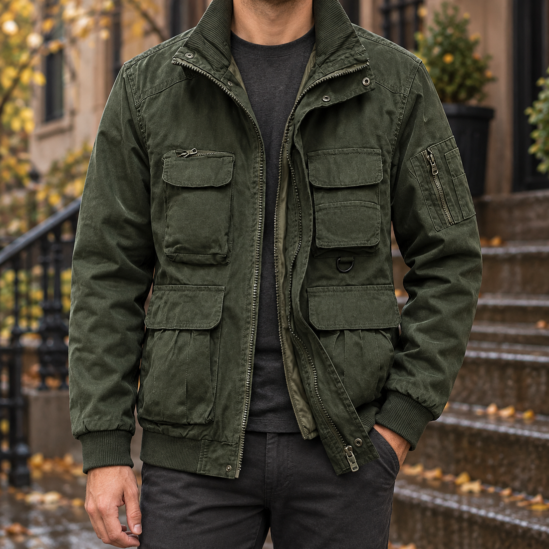 Brett-Scott Utility Jacket - Army Green