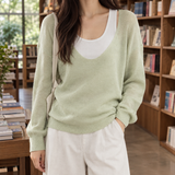 Cassia-Sage Layered Set - Light Green