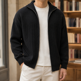 Theo-Reid Ribbed Jacket - Black