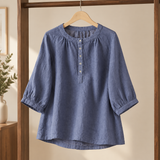 Mallory Relaxed Blouse - Blue