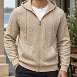 Gideon Textured Hoodie - Khaki