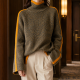 Ilaria-Claire Turtleneck Sweater - Brown