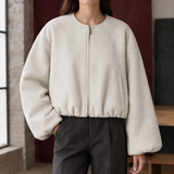 Savannah Cropped Jacket - Off White