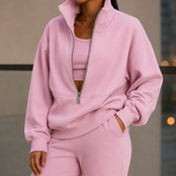 Honora Half Zip Tracksuit - Pink