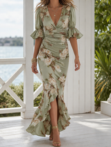 Cleo Asymmetrical Dress - Green