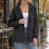 Tara-Eve Hooded Jacket - Black