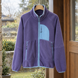 Pascal-West Contrast Fleece Jacket - Luodian Purple