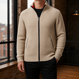 Dario Zip Sweater - Beige