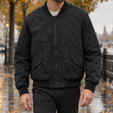 Caleb-Cole Utility Bomber Jacket - Black