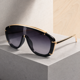 Amos Sculptural Sunglasses - Black