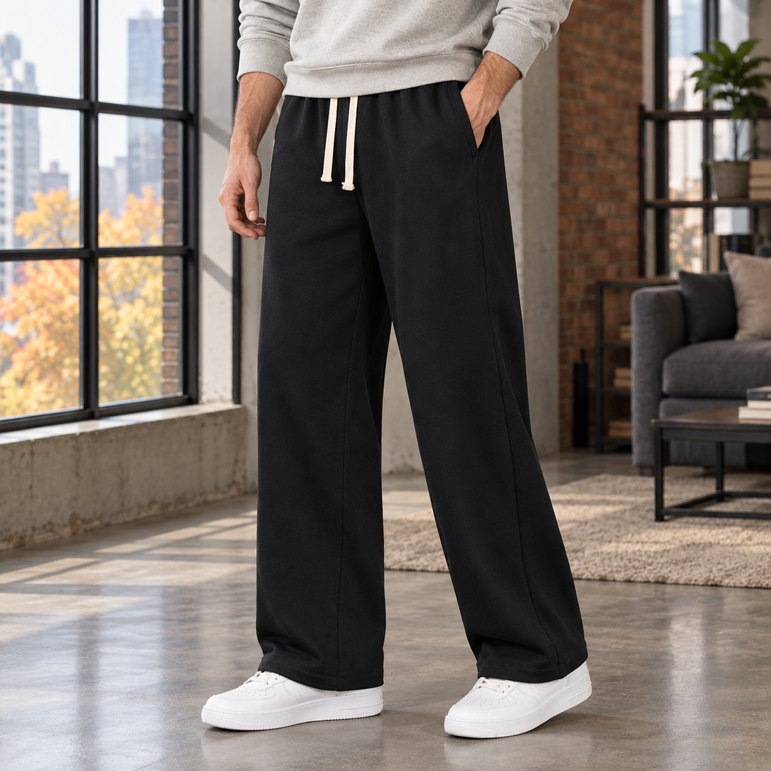 Wilfred-Dean Wide Leg Pants - Black