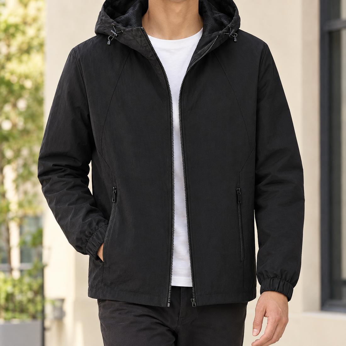 Kai-Dean Hooded Jacket - Black
