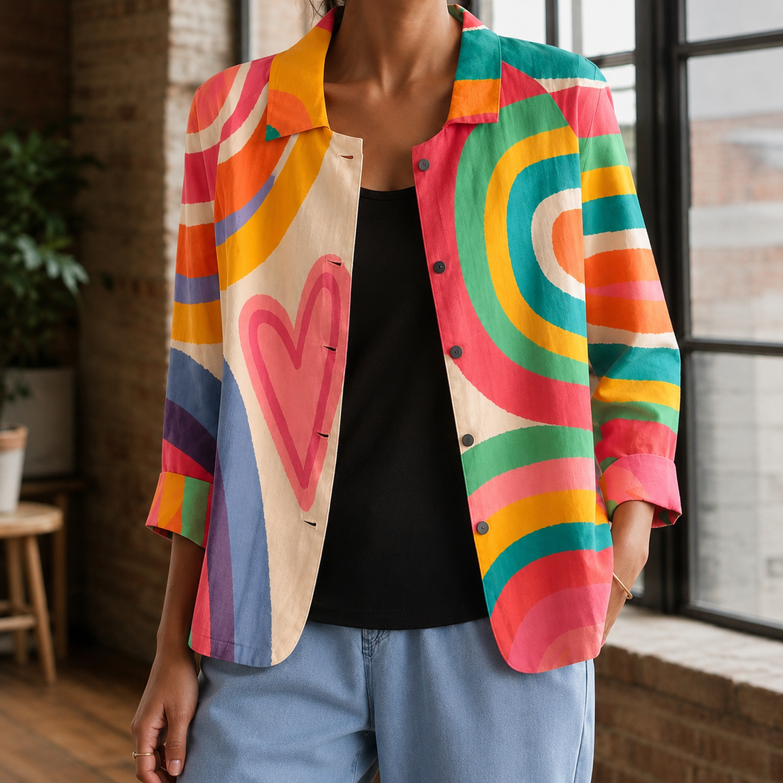 Sylvie Relaxed Blouse - Multicolor