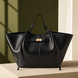 Battaglia Leather Tote - Black