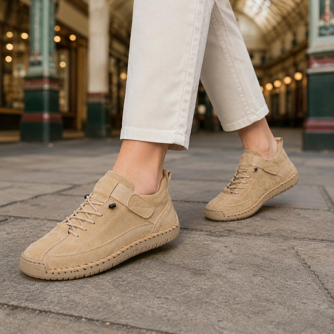 Fontana Orthopedic Sneakers - Beige