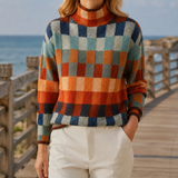 Anais-Grace Check Sweater - Multicolor Check