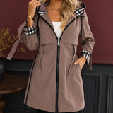 Adeline-Lane Hooded Coat - Brown