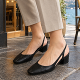 Arcuri-Lago Slingback Heels - Black
