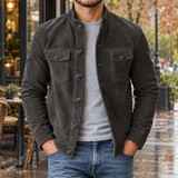 Laurent-Scott Stand Collar Jacket - Graphite