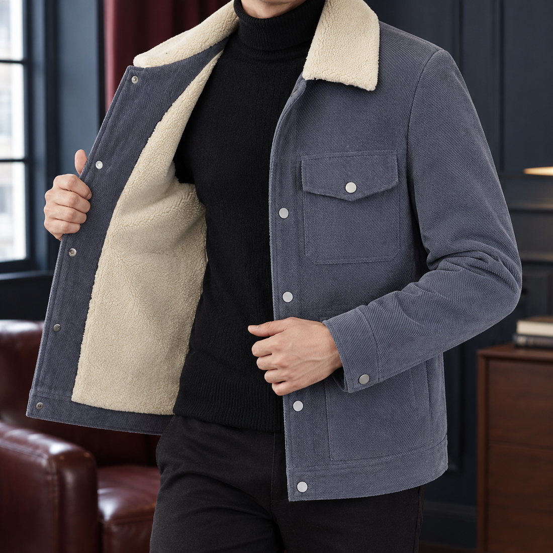 Rhys-Hayes Cashmere Jacket - Gray