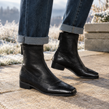Bernardi-Lago Square Toe Boots - Black