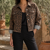 Fenna-Louise Leopard Jacket - Brown
