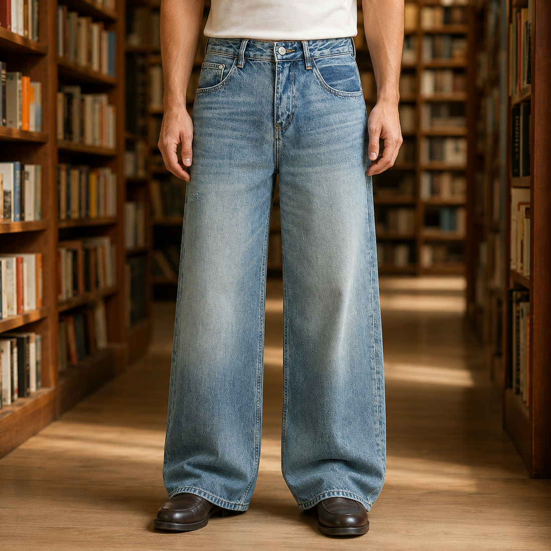 Silvain Washed Jeans - Blue