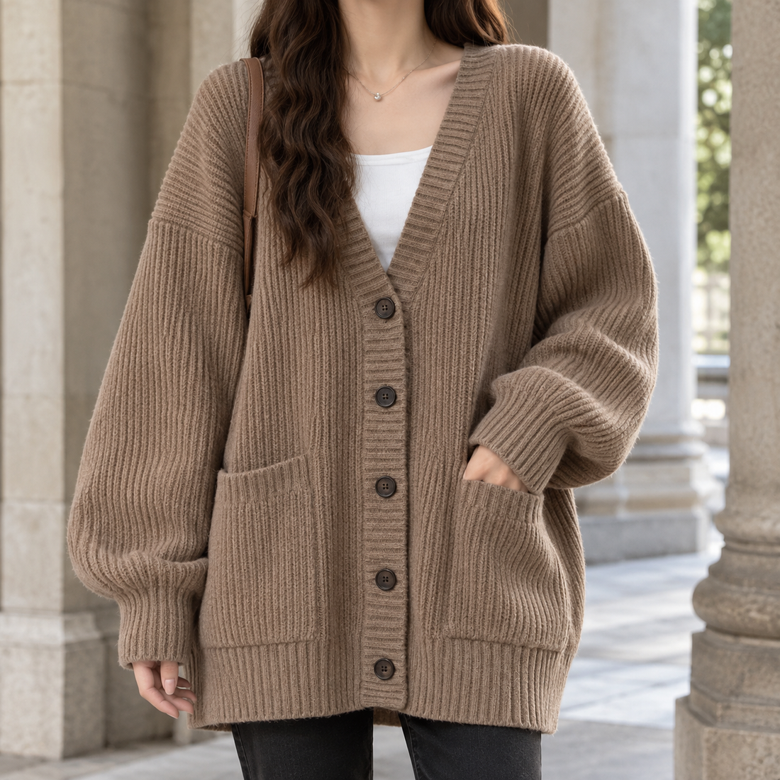 Ursuline Ribbed Jacket - White