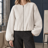 Zenobia-Grace Zip Jacket - Off White