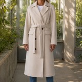 Cordelia Belted Overcoat - Cream