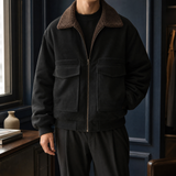 Clovis-Jude Aviator Jacket - Coffee