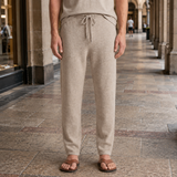 Lorcan-Wade Merino Wool Pants - Dark Beige