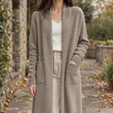 Brigitta-Eve Longline Cardigan - Khaki