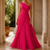 Agnes One Shoulder Dress - Pink