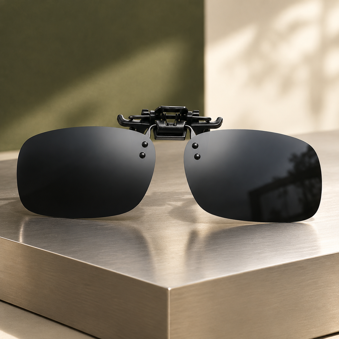 Zephyrin Clip-On Sunglasses - Black