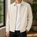 Rhys-Scott Contrast Stitch Jacket - Off White