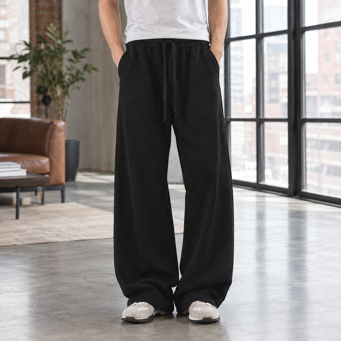Giles-Wren Wide Leg Pants - Black