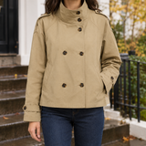 Kiera-Jane Cropped Jacket - Khaki