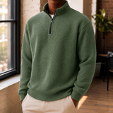 Arlo-Cole Half Zip Sweater - Green