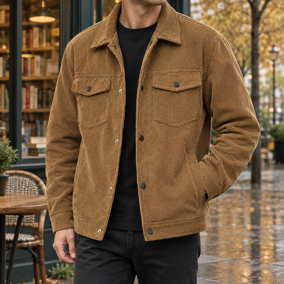 Kasimir-Cole Corduroy Jacket - Brown