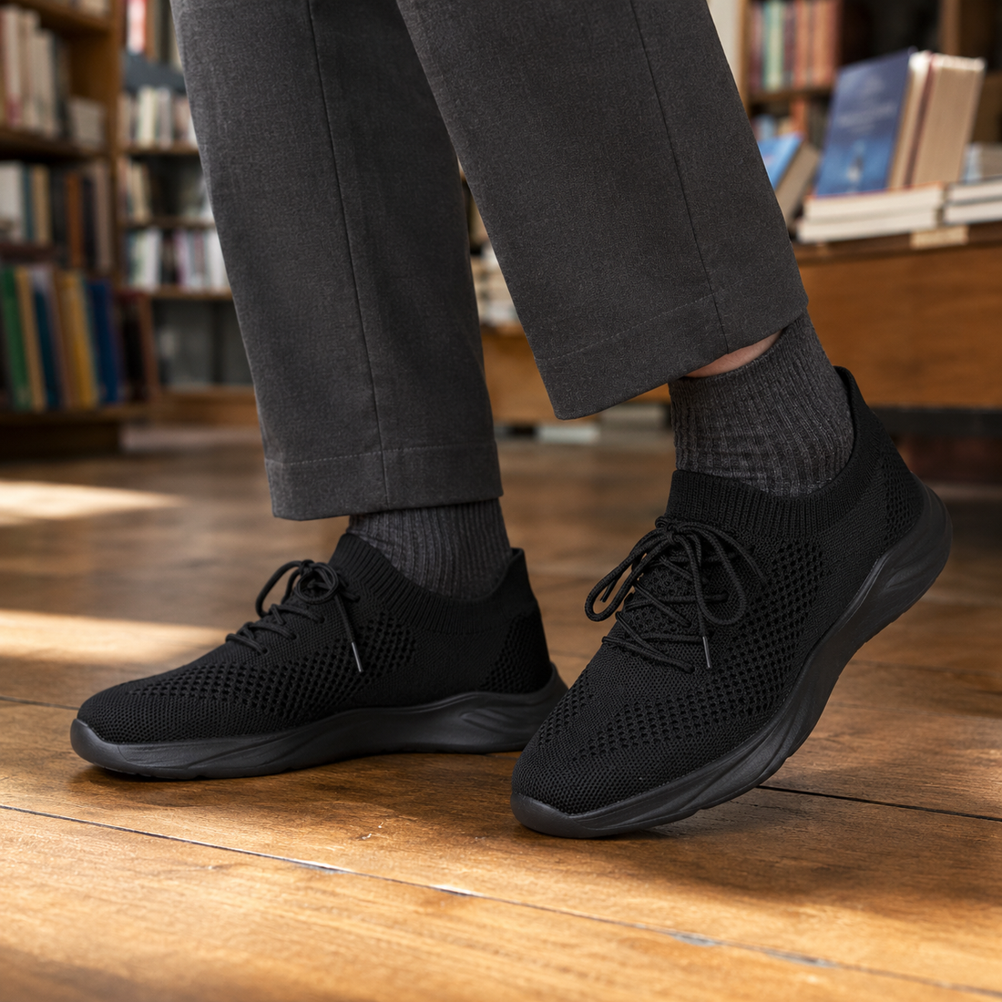 Comacchio Knit Sneakers - Black