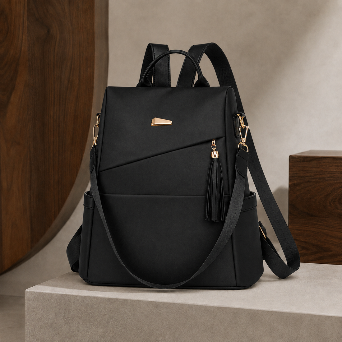 Argentieri Anti-Theft Backpack - Black