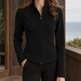 Juliet-Jane Stand Collar Top - Black