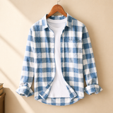 Quentin Plaid Shirt - Light Blue
